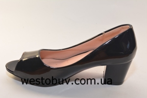 Женские туфли золотистая надпись  B858