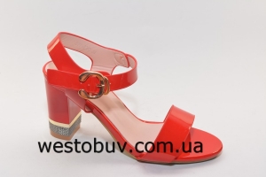 Босоножки женские каблук в стразах B992