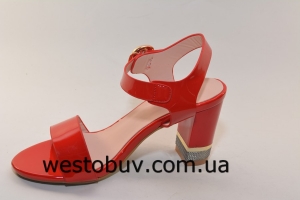 Босоножки женские каблук в стразах B992