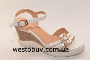 Комбинированные женские босоножки 881-2