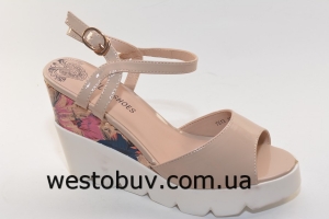 Босоножки женские цветы 7513