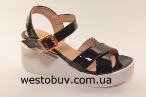 Босоножки черные женские 351-11