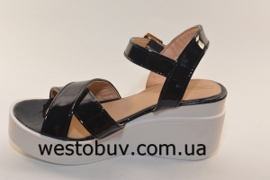 Босоножки черные женские 351-11