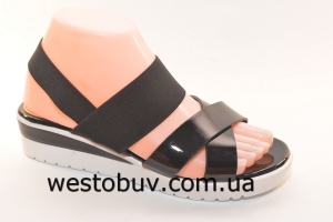 Босоножки для женщин черно-белая подошва W13-3c