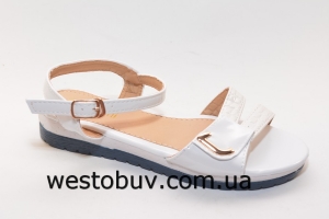 Женские беленькие босоножки  H667-3
