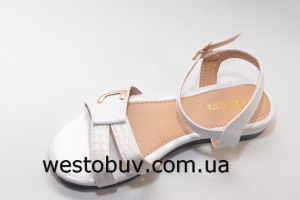 Женские беленькие босоножки  H667-3