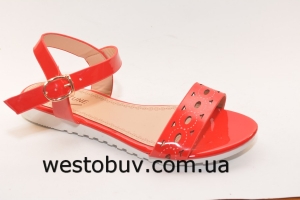 Женские красные босоножки C614