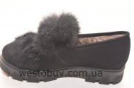 Зимние женские полуботинки с опушкой 866-2