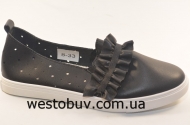 Мокасины черного цвеат для женщин 8-33b