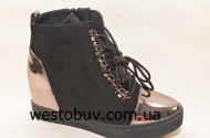 Ботинки женские на танкетке FA135