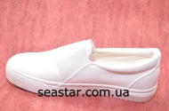 Sea Star белоснежные мокасины NB72a