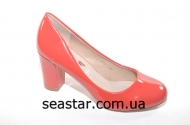 Женские туфли широкий каблук 2711-1b