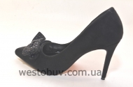 Женские туфли бантик в стразах 1116-1