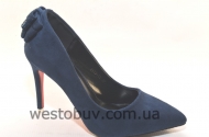 Туфли на шпильке женские красная подошва  1115-13