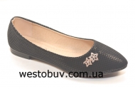 Балетки женские экко-замш