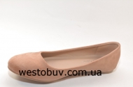 Балетки женские телесного цвета JXA-004a