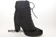 Замшевые ботинки на шнурках  AK-09b