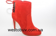 Красные ботинки на шпильке G261