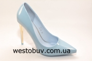 Женские туфли голубые NF01d