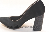 Туфли женские каблук с блеском 3040-2