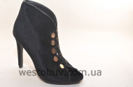 Женские летние ботинки на пуговках 1129-1