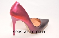 Малиново-черные женские туфли  Sea Star  4503-12