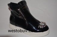 Женские ботинки стразы 45-3