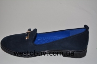 Женские балетки синяя стелька  630-11a