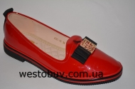 Красные балетки для женщин 630-16b