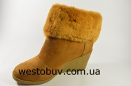 Ботинки замшевые с мехом  YL418a