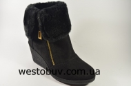 Ботинки замшевые с мехом  YL418b