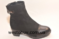 Ботинки женские экко-замш B01-21