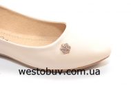 Нежно бежевые женские балетки T8