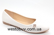 Женские белые балетки