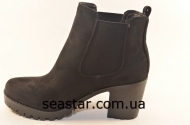 Женские польские ботинки экко-замш LT15039A