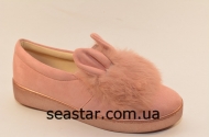 Нежно розовые слипоны женские A-148A