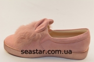 Нежно розовые слипоны женские A-148A