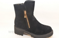 Женские замшевые ботинки зимние H261