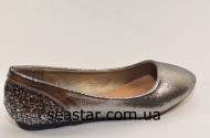 Балетки серебристые для женщин  20-291