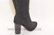 Сапоги зимние женские со стразами 8134