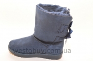 Зимние женские угги синего цвета R102