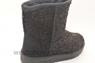 Зимние женские угги черный перелив XD-12a