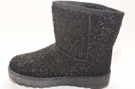 Зимние женские угги черный перелив XD-12a