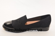 Женские туфли черные стразы 313-16