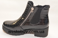 Ботинки  женские осенние на резинке 62051