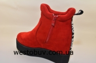 Ботинки женские на танкетке LN1