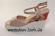 Босоножки женские цветы 7513