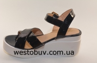Босоножки черные женские 351-11