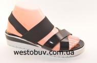 Босоножки для женщин черно-белая подошва W13-3c