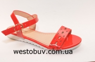 Женские красные босоножки C614